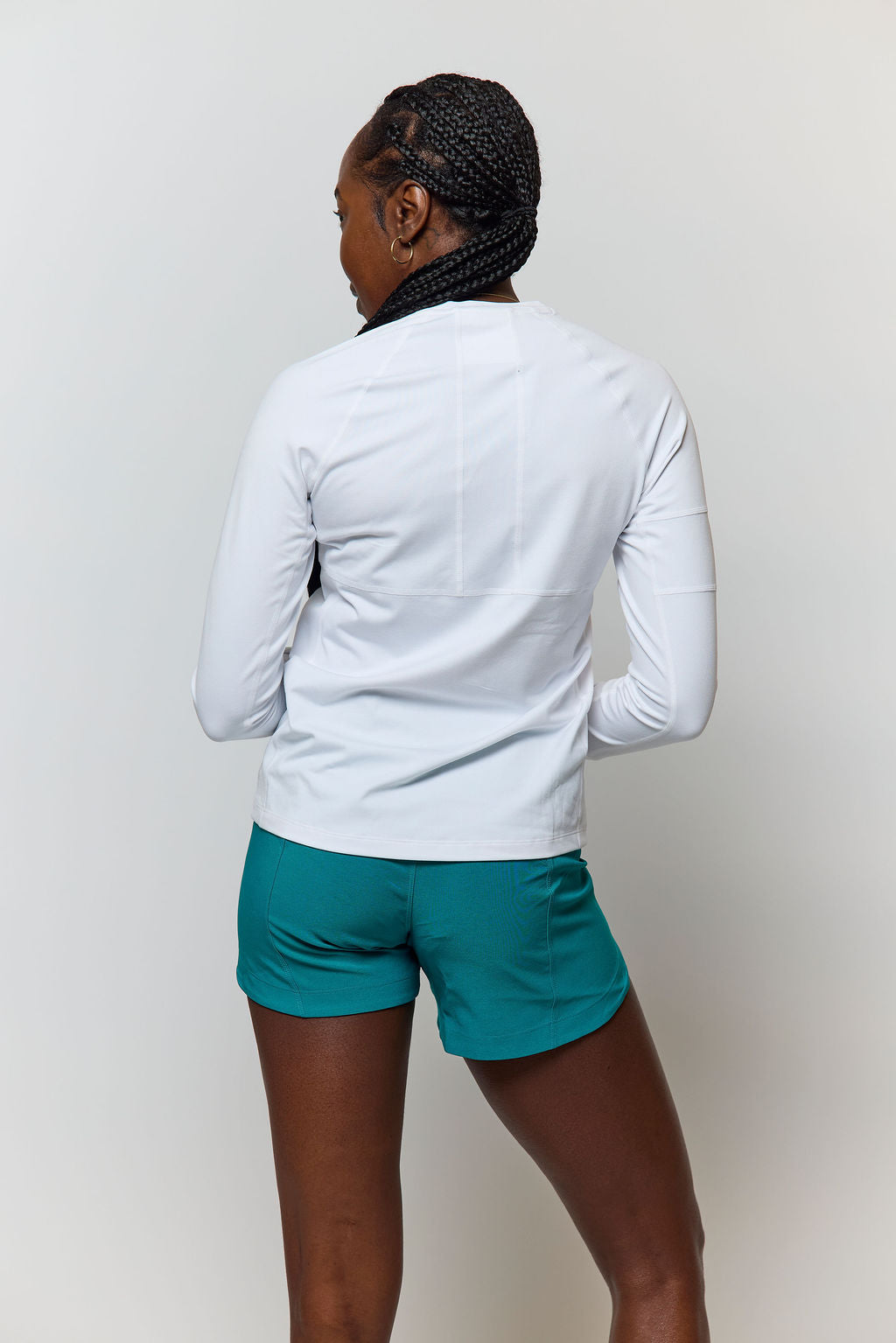 Excel Women's Goal Five Training Workout Shorts in black with elastic waistband, suitable for fitness and athletic activities.