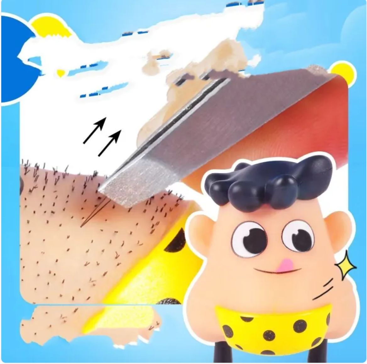 C&M treasures funny toy to vent beard, featuring humorous design and playful expression, perfect for beard enthusiasts.