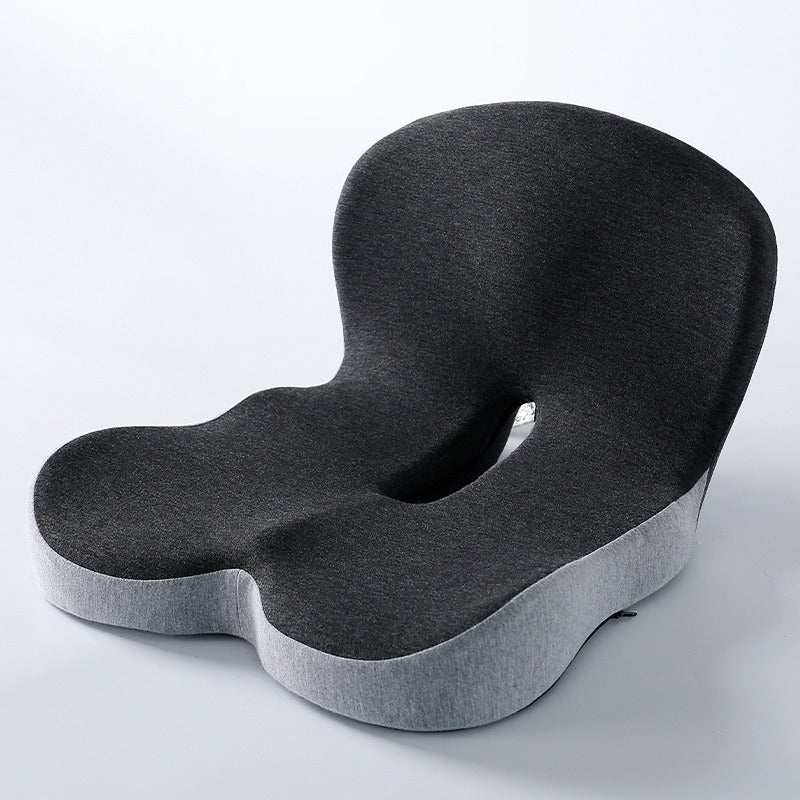 C&M Treasures memory foam backrest for ergonomic support, plush cushion with adjustable straps for office or gaming chairs