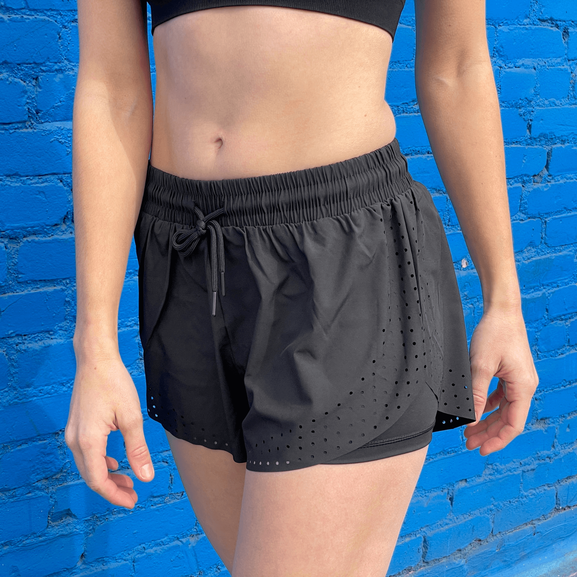 JupiterGear Arielle women's athletic shorts with built-in compression, lightweight workout bottoms for active wear.