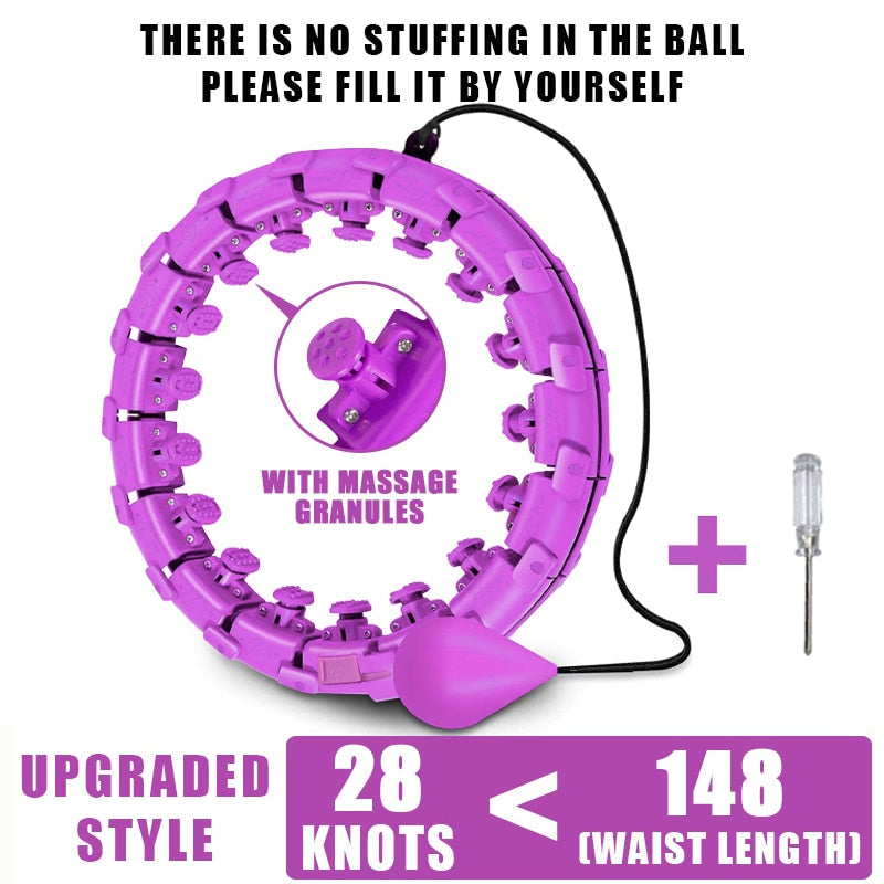 C&M treasures Smart Weighted Fit Hoop for effective exercise, featuring a sleek design with adjustable weights for fitness and toning.