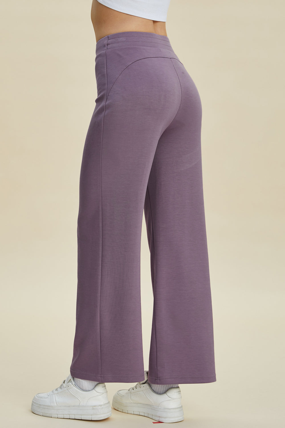 ShopBasicbae Basic Bae full-size air scuba drawstring wide-leg pants, featuring a relaxed fit and stylish design.