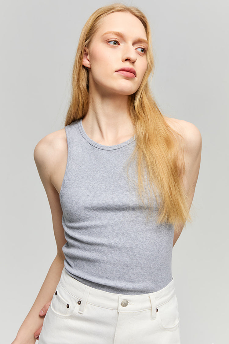 Hey Joanie Aero Tank HJ907 in soft pastel color, sleeveless design with a relaxed fit, perfect for casual summer wear.