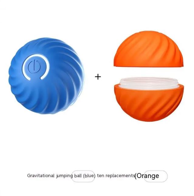 Rubber dog toy ball from C&M Treasures designed for dogs to chew and play with, featuring a durable rubber surface.