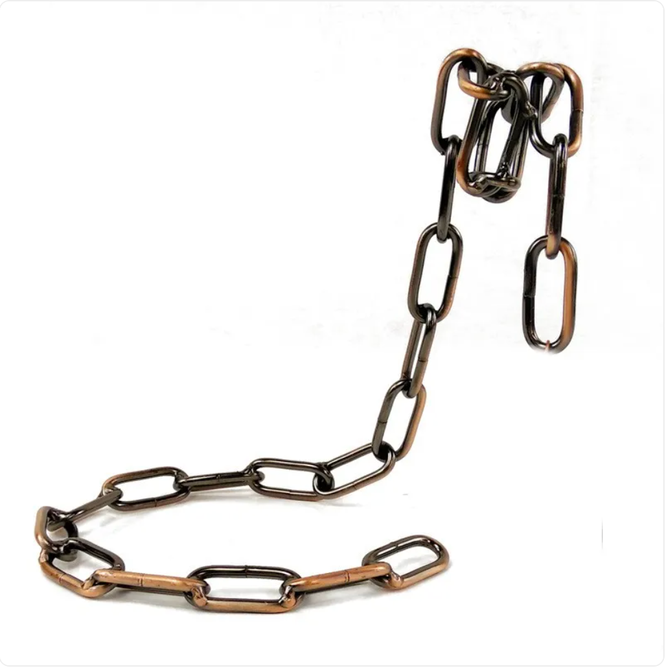 C&M treasures metal suspension chain wine rack holder hanging with chains and hooks for wine bottle storage