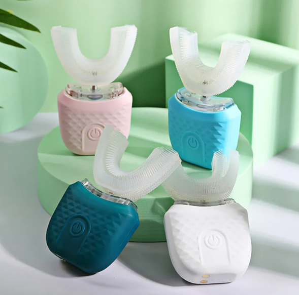 C&M Treasures U-Shaped Ultrasonic Electric Toothbrush with ergonomic handle and toothbrush head for efficient oral cleaning