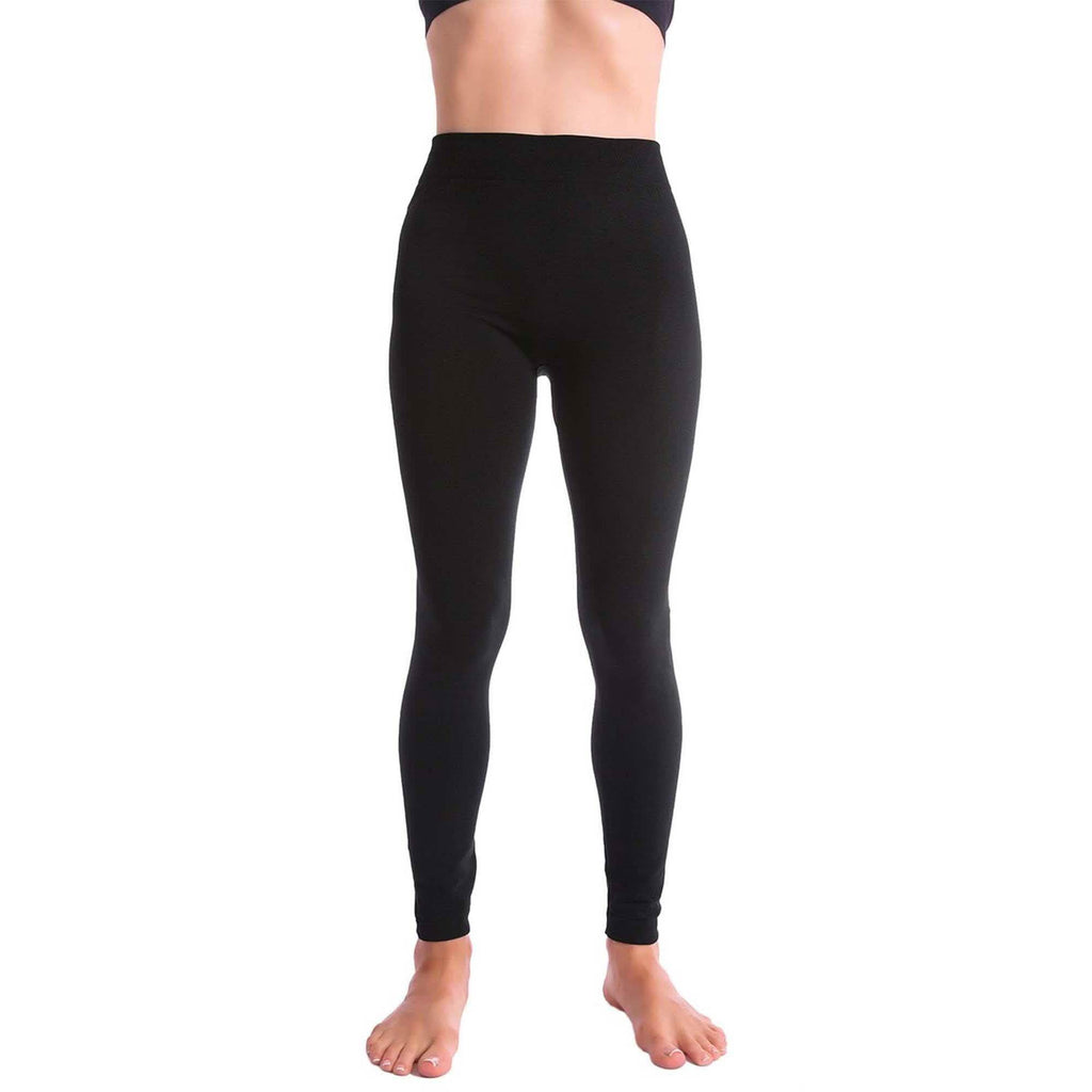 Five pairs of women's fleece-lined leggings from DailySale, soft and cozy bottoms for cold weather wear.