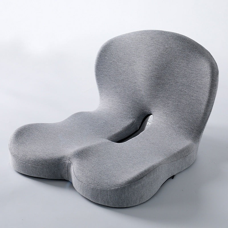 C&M Treasures memory foam backrest cushion with adjustable straps for ergonomic support and lumbar comfort.
