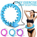C&M treasures smart weighted fitness hoop with adjustable weights and colorful design for effective workout and core toning.