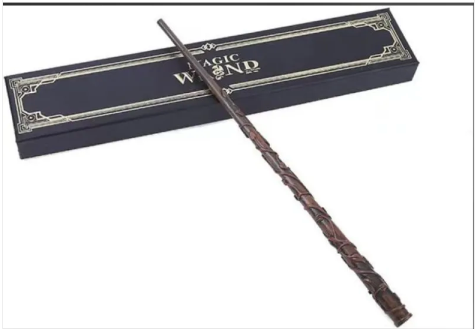C&M treasures Fireball Magic Wand with red and gold details, featuring a fiery design and ornate handle for fantasy-themed magic play.