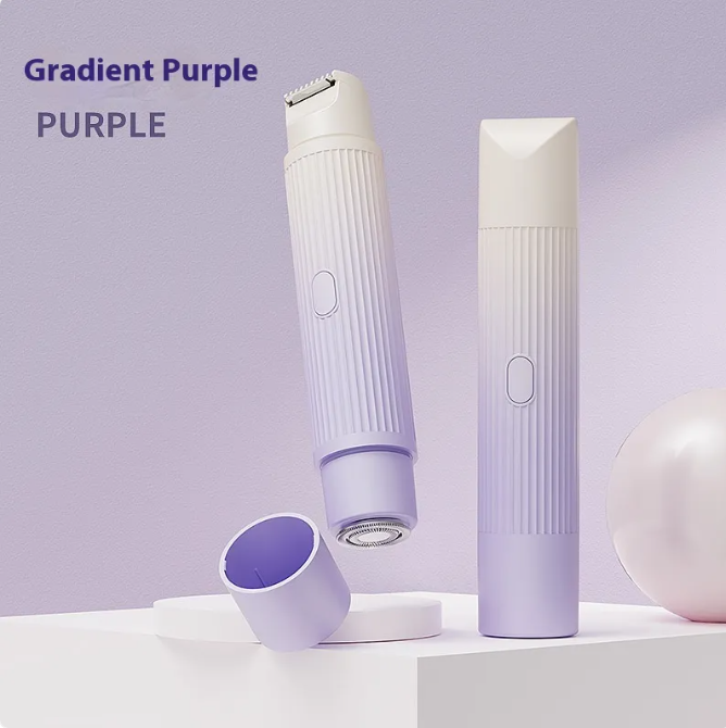 C&M treasures dual-head electric shaver for women, bikini, underarm, facial, lip, leg hair removal and trimming device.