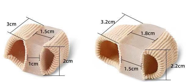C&M treasures fiber toe separator for toe alignment and comfort, shown in a close-up image on a white background.