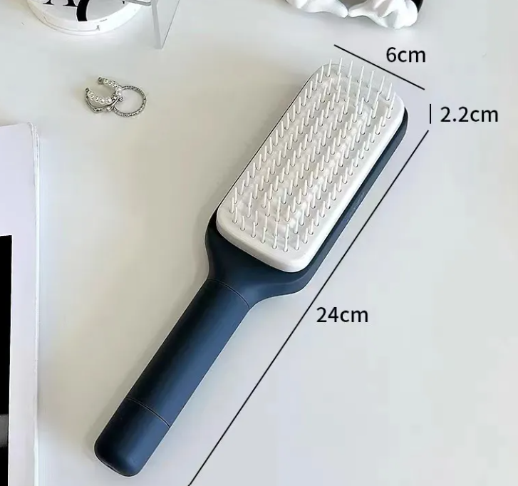 C&M Treasures 4-in-1 self-cleaning brush with multiple cleaning tools and ergonomic handle for versatile household use