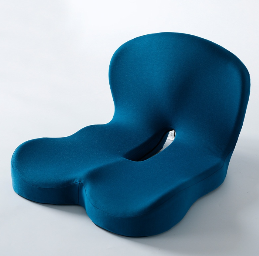 C&M Treasures memory foam ergonomic cushion with contoured design for improved support and comfort on office chairs or sofas.