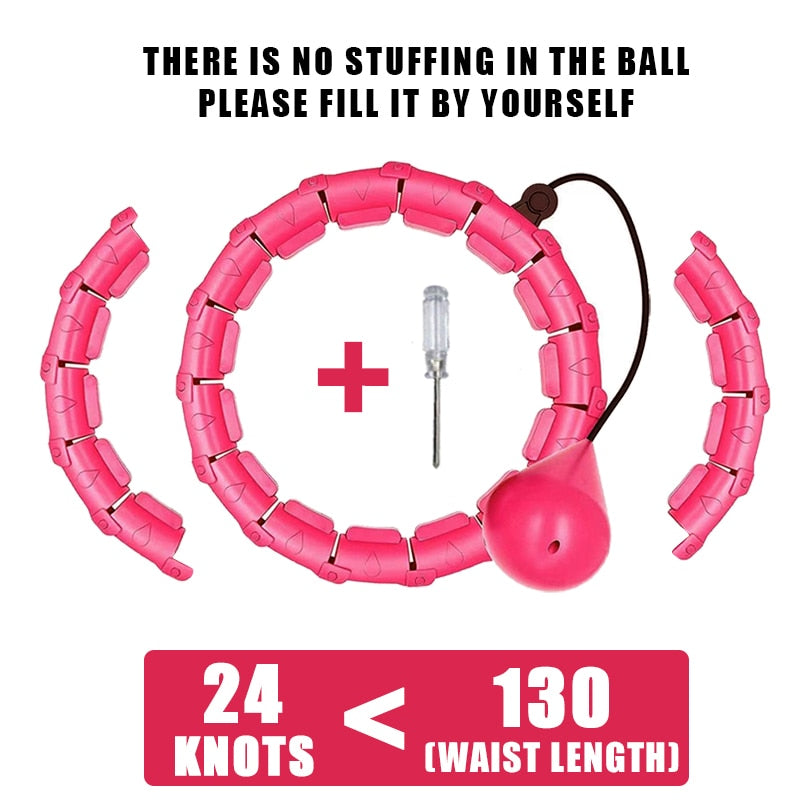 C&M treasures Smart Weighted Fit Hoop with adjustable weights for effective fitness and core workouts