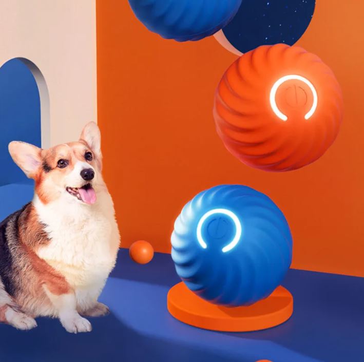 C&M Treasures rubber dog ball toy for dogs, durable and colorful pet play ball for active dogs
