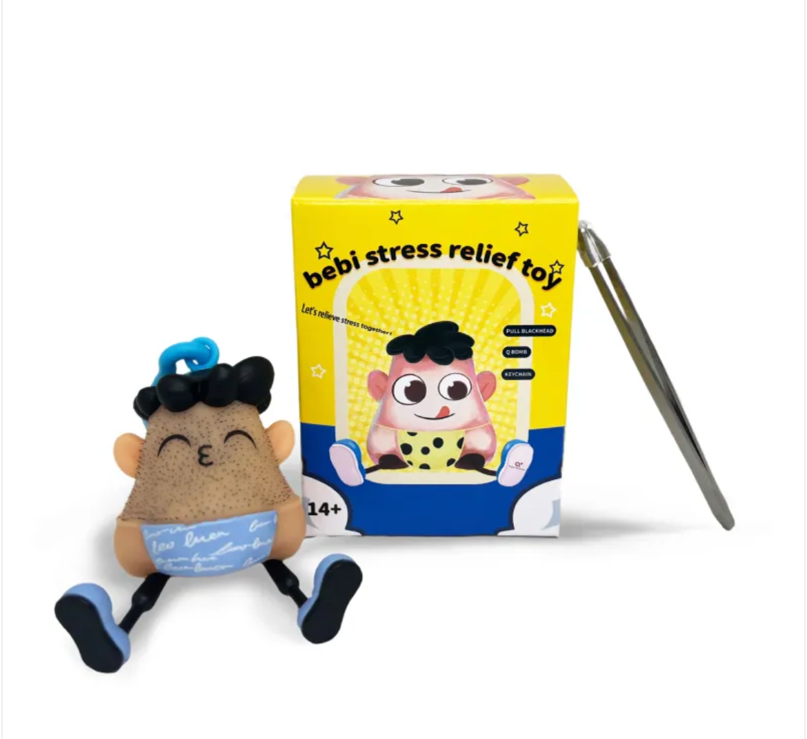 C&M treasures funny beard vent toy with humorous design, perfect for comedy or novelty gift, featuring a playful facial expression.