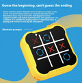 Educational Tic-Tac-Toe toy for kids by C&M Treasures, featuring colorful game pieces on a wooden board for fun learning.