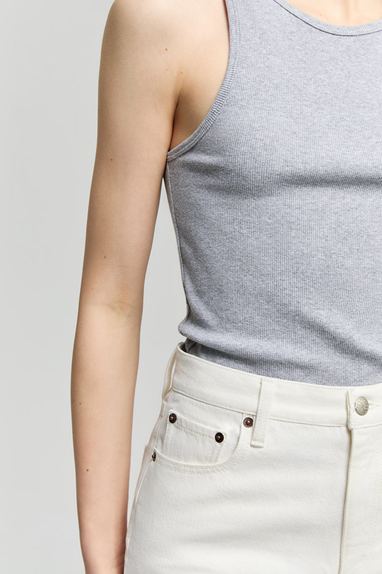 Hey Joanie Aero Tank HJ907 in soft pastel, featuring a relaxed fit and sleeveless design, perfect for casual summer wear.