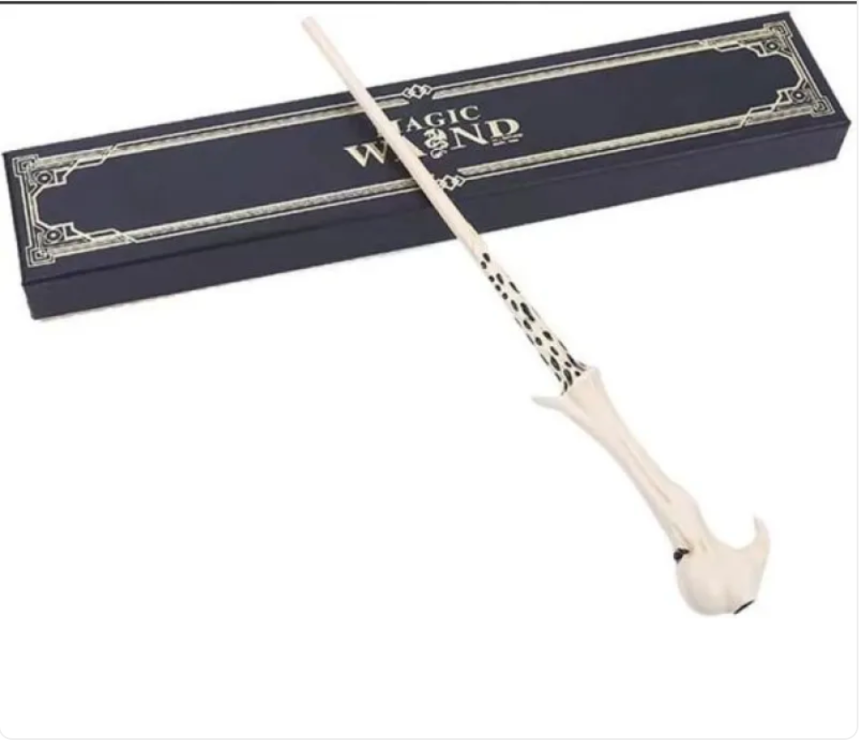 C&M treasures Fireball Magic Wand with detailed design, featuring a fiery-themed handle and glowing crystal tip.