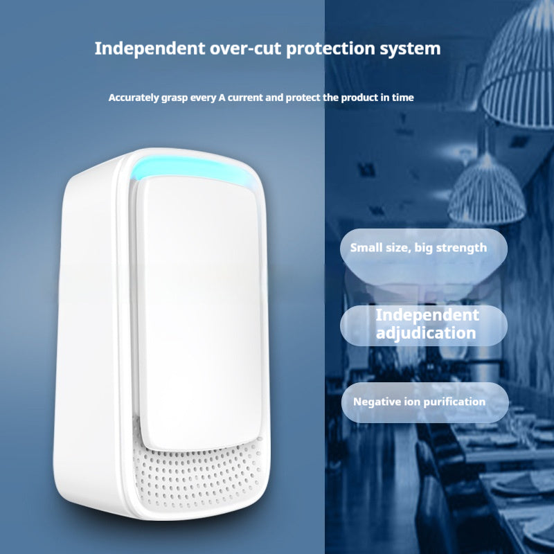 C&M Treasures air purifier with sleek design, featuring vents and control panel for clean indoor air.