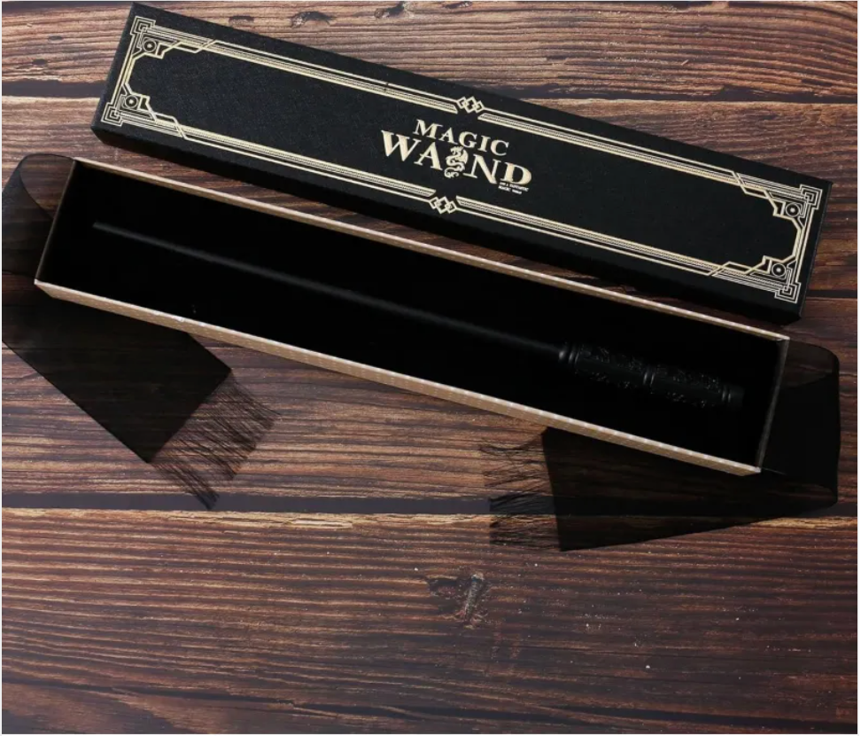 C&M treasures Fireball Magic Wand with orange and red flame design, featuring detailed handle and mystical appearance.