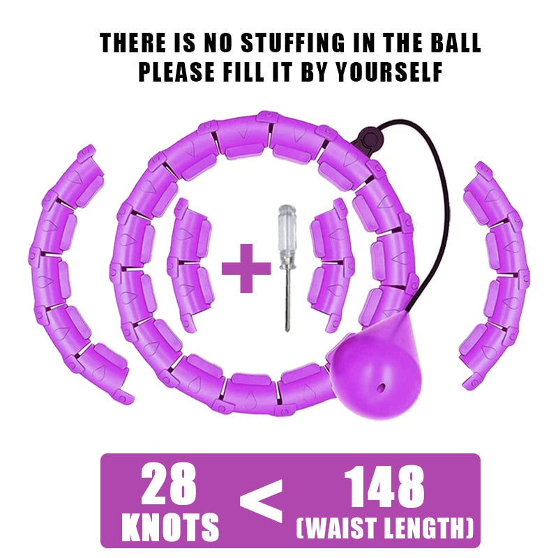 C&M treasures Smart Weighted Fit Hoop for effective fitness workouts, featuring adjustable weight and ergonomic design.