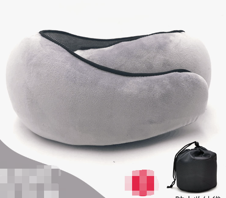 C&M treasures SkySoothe-Neck Pillow in soft fabric, designed for comfortable neck support during travel or relaxation.