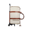 Foldable travel bag by C&M Treasures shown in compact form, lightweight design, and durable material for convenient travel storage.