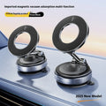 Adjustable C&M Treasures magnetic car mount holding a smartphone, with a flexible arm and secure grip in a vehicle interior.
